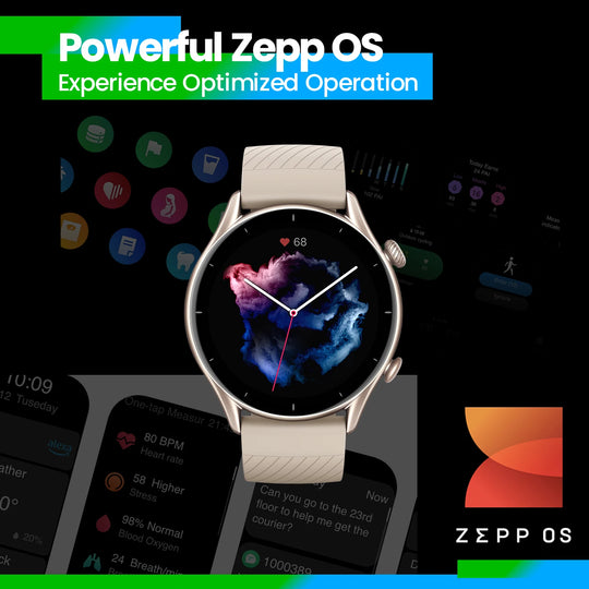 Global Version Amazfit GTR 3 GTR3 GTR-3 Smartwatch 46mm Zepp OS Alexa Built-in GPS Smart Watch  Over 150 Sports  Modes