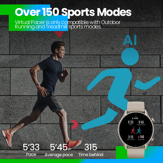 Global Version Amazfit GTR 3 GTR3 GTR-3 Smartwatch 46mm Zepp OS Alexa Built-in GPS Smart Watch  Over 150 Sports  Modes
