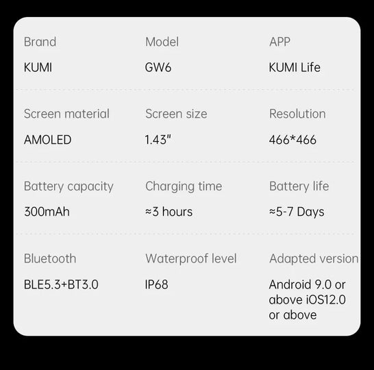 KUMI GW6 1.43