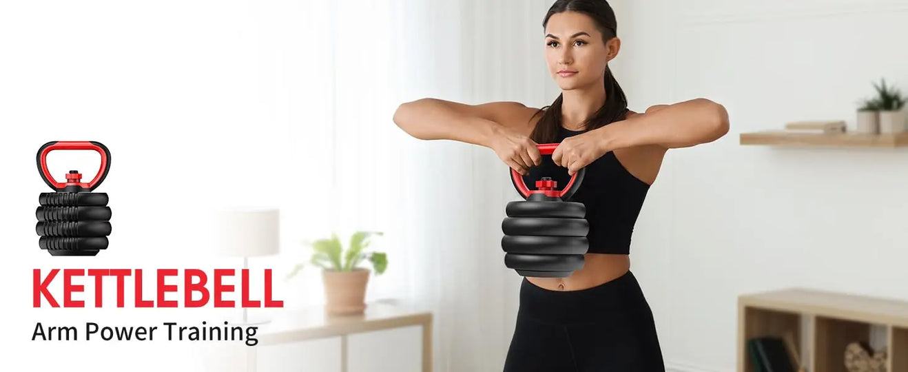 AQAdjustable ,10/25/35/55/70/90lbs Free Weight with Connector,4 in1 Dumbbells Set Used as Barbell,Kettlebells,Push