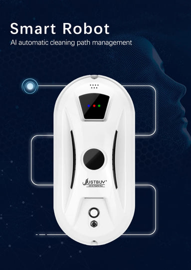 Thin Robot Vacuum Cleaner Window Cleaning Robot Window Cleaner Electric Glass Remote Control for Home