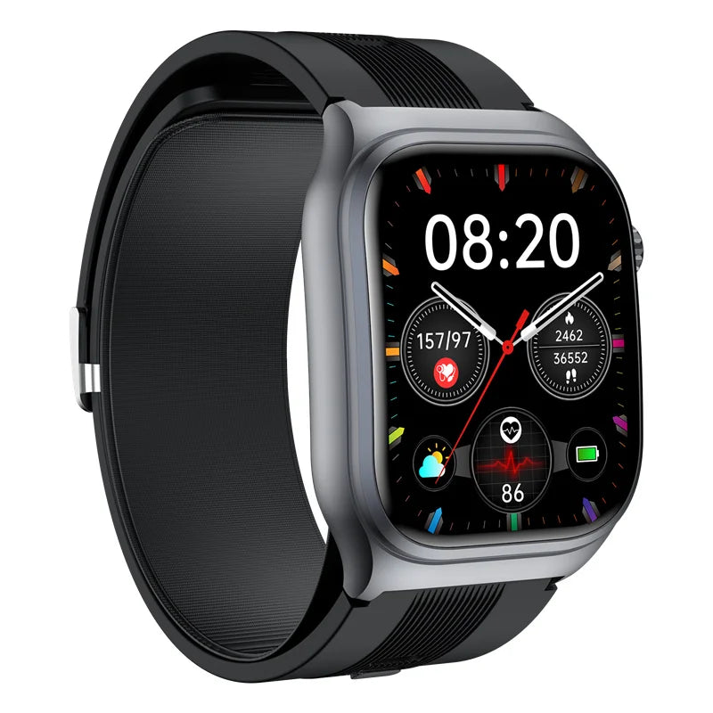 S15 Smart Watch Air Pump Airbag Accurate Blood Pressure Measurement ECG Health Monitoring 2.06inch Amoled Screen Smartwatch