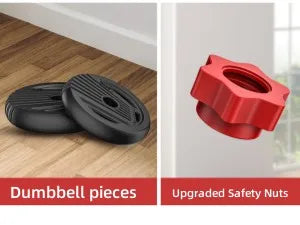 AQAdjustable ,10/25/35/55/70/90lbs Free Weight with Connector,4 in1 Dumbbells Set Used as Barbell,Kettlebells,Push