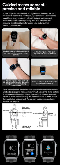 S15 Smart Watch Air Pump Airbag Accurate Blood Pressure Measurement ECG Health Monitoring 2.06inch Amoled Screen Smartwatch