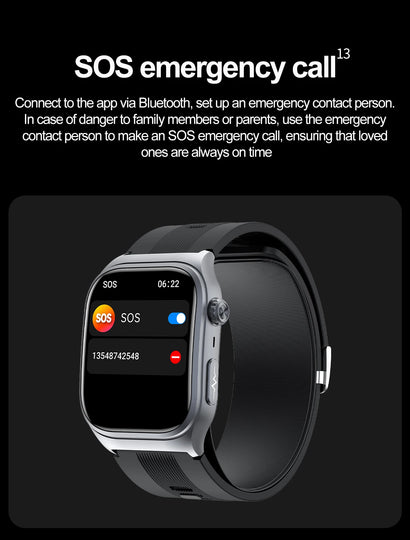 S15 Smart Watch Air Pump Airbag Accurate Blood Pressure Measurement ECG Health Monitoring 2.06inch Amoled Screen Smartwatch
