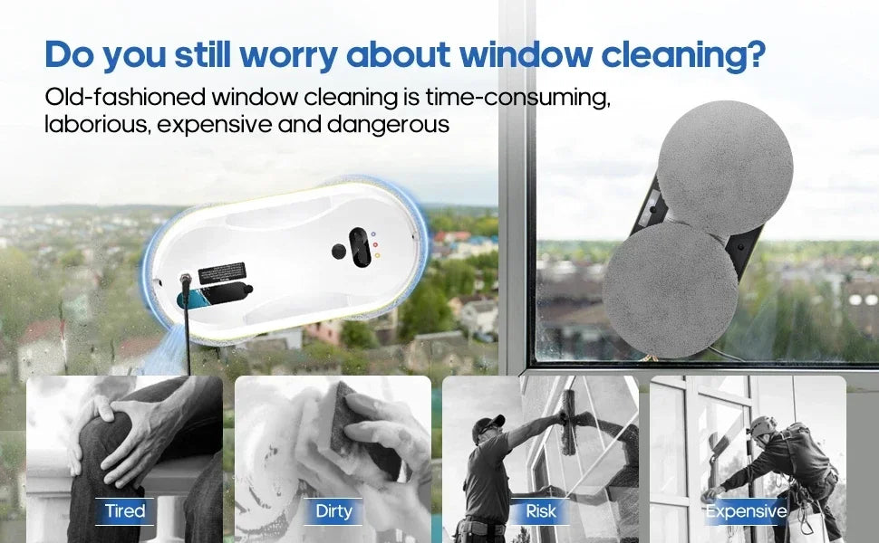 Robot Window Cleaner Window Cleaning Robot Smart Home Robot Vacuum CleanerRemote Control Glass Cleaning Robots And accessories