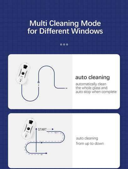 Thin Robot Vacuum Cleaner Window Cleaning Robot Window Cleaner Electric Glass Remote Control for Home