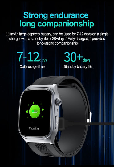 S15 Smart Watch Air Pump Airbag Accurate Blood Pressure Measurement ECG Health Monitoring 2.06inch Amoled Screen Smartwatch