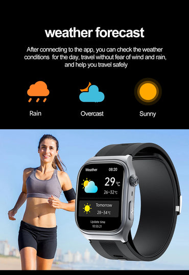 S15 Smart Watch Air Pump Airbag Accurate Blood Pressure Measurement ECG Health Monitoring 2.06inch Amoled Screen Smartwatch