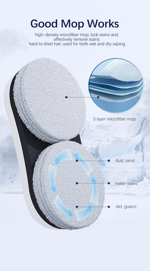 Thin Robot Vacuum Cleaner Window Cleaning Robot Window Cleaner Electric Glass Remote Control for Home
