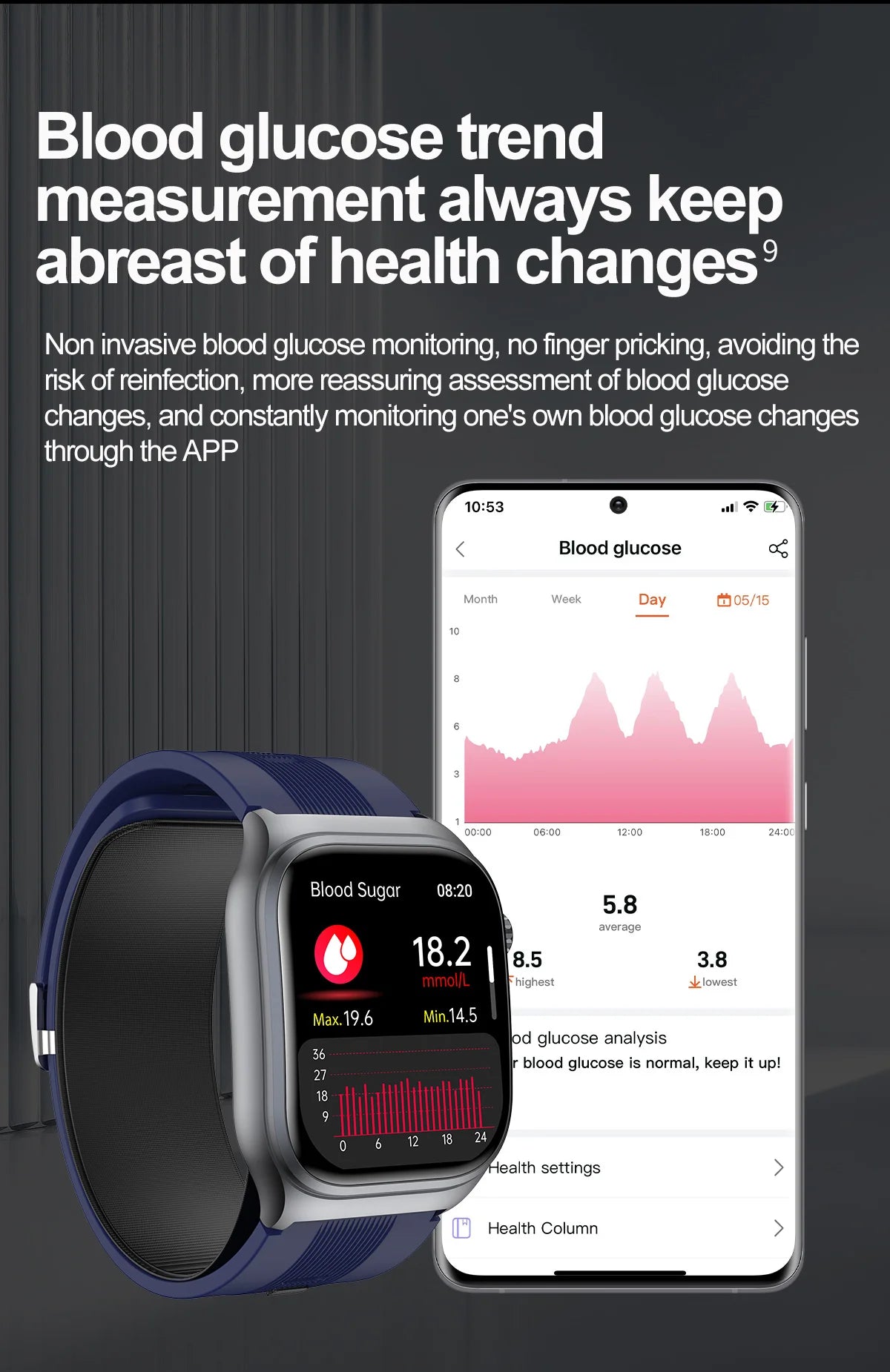 S15 Smart Watch Air Pump Airbag Accurate Blood Pressure Measurement ECG Health Monitoring 2.06inch Amoled Screen Smartwatch
