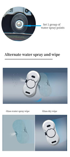 Window Cleaning Robot Large Suction Spray Electric Window Cleaning Robot anti-fall Remote Control Vacuum Cleaner