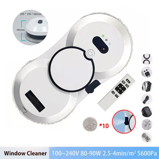 Window Cleaning Robot Large Suction Spray Electric Window Cleaning Robot anti-fall Remote Control Vacuum Cleaner
